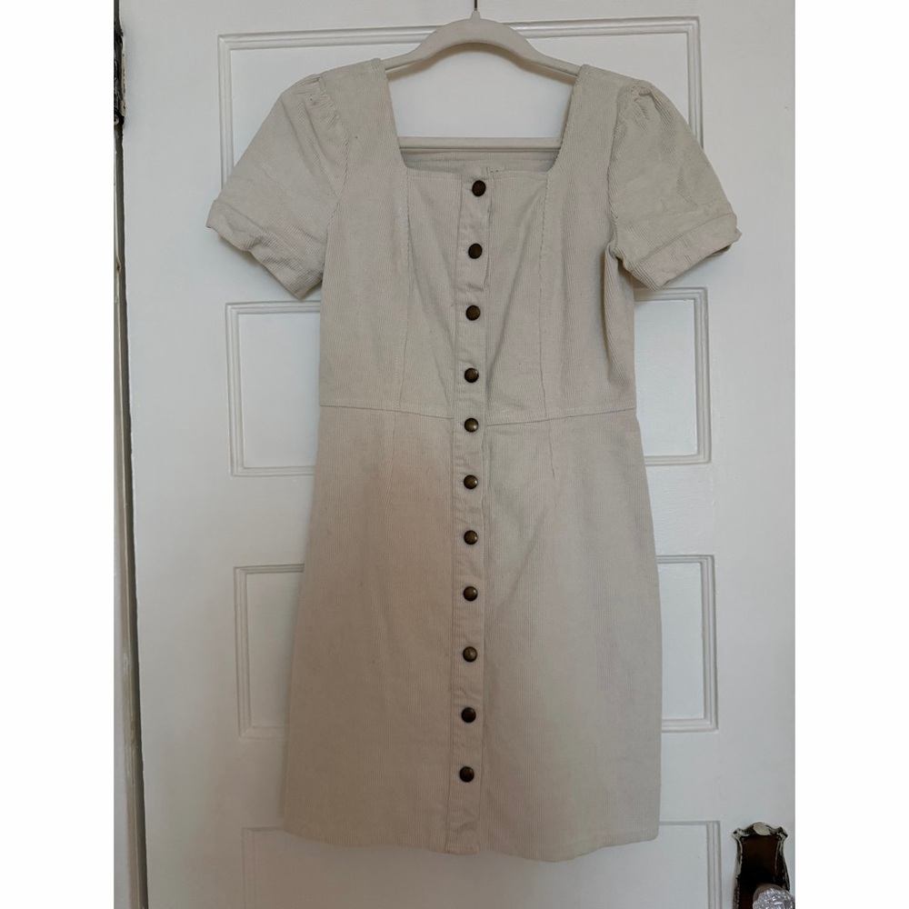Bohme Corduroy Button-Down Dress